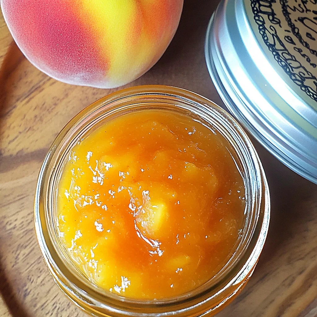 Small Batch Vanilla Peach Jam