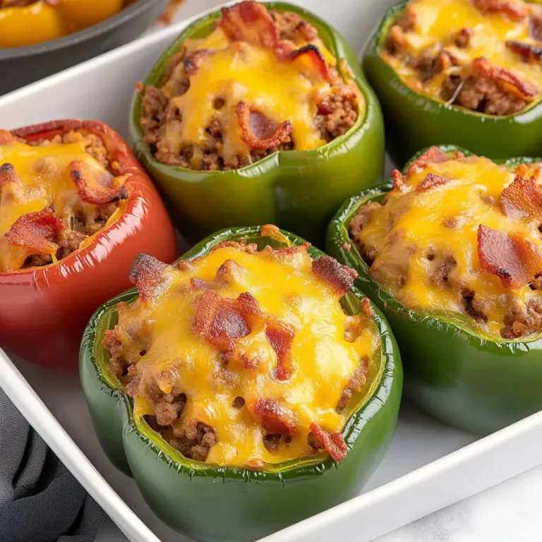 Stuffed Bell Peppers Without Rice