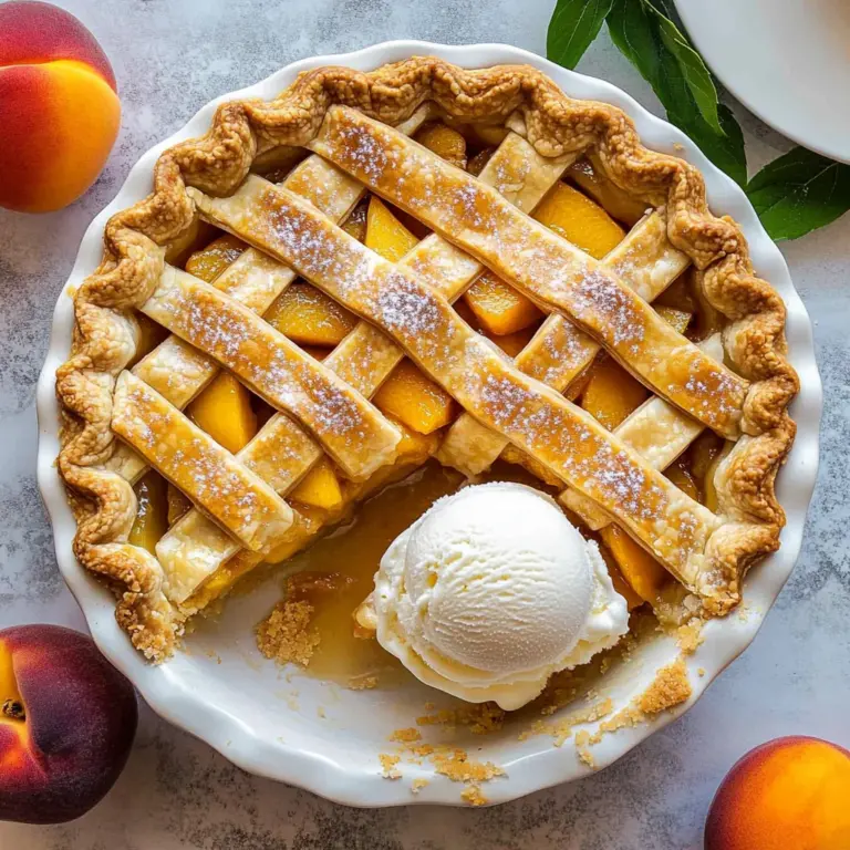 The Best Peach Pie