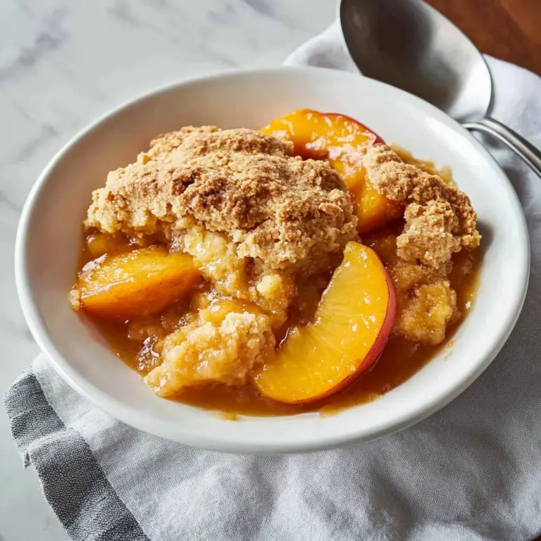 The Easiest Southern Peach Cobbler