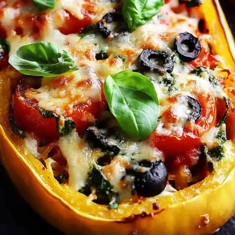 Vegetarian Spaghetti Squash Boats