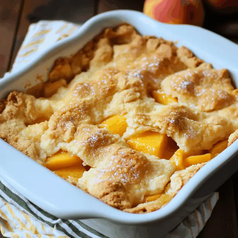 Easy Peach Cobbler