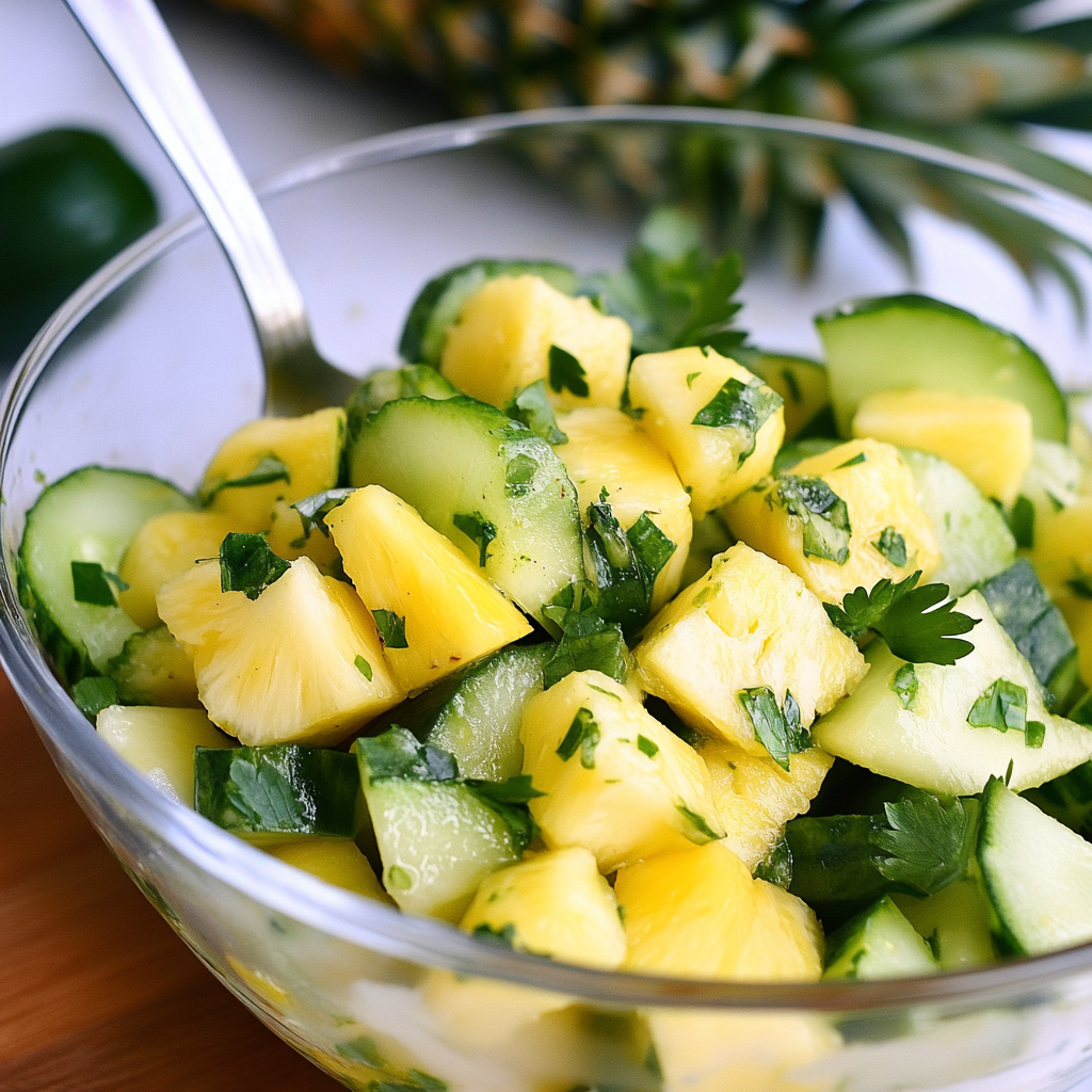 Pineapple Cucumber Salad