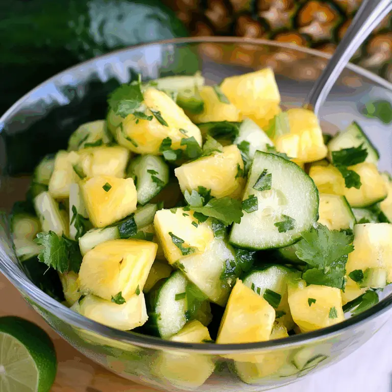 Pineapple Cucumber Salad