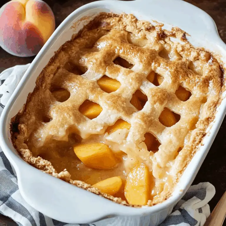 Southern Peach Cobbler Recipe with Canned Peaches