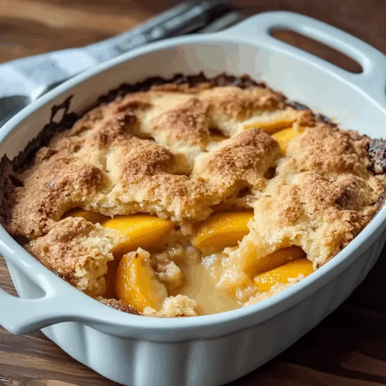 Irresistible Easy Southern Peach Cobbler Recipe to Savor