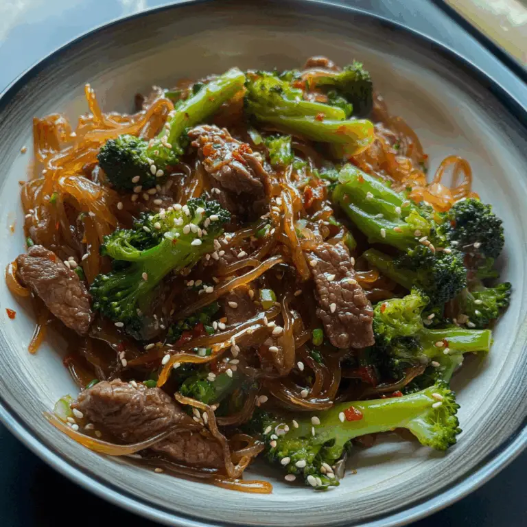 Healthy Beef + Broccoli Noodles