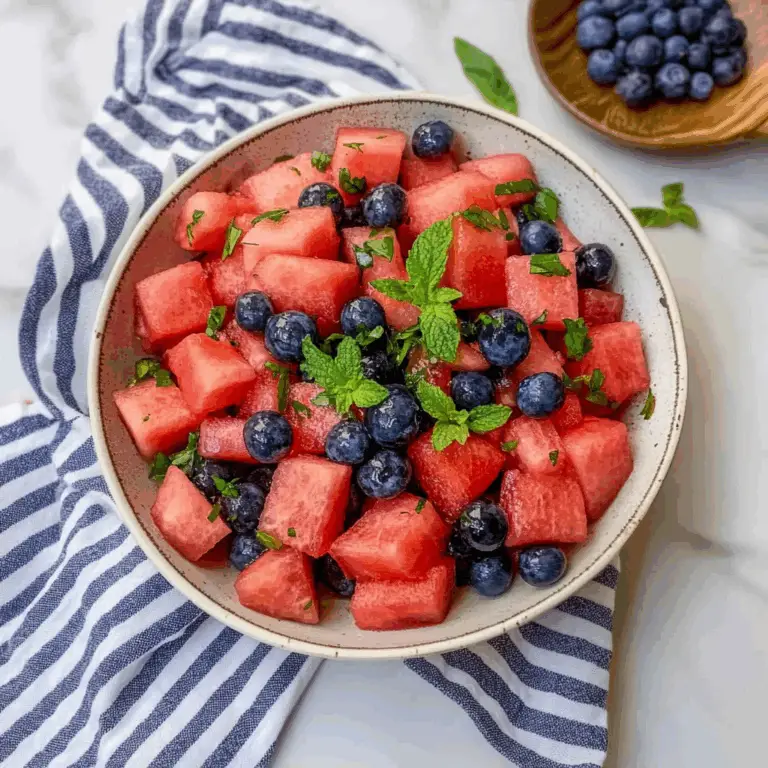 Watermelon Blueberry Salad
