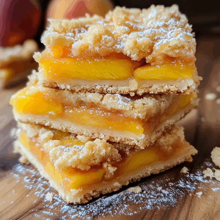 Heavenly Summer Peach Bars