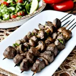 Grilled Steak Kabobs (with Mushrooms)
