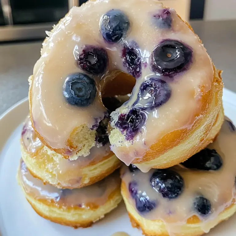 Baked Blueberry Donuts