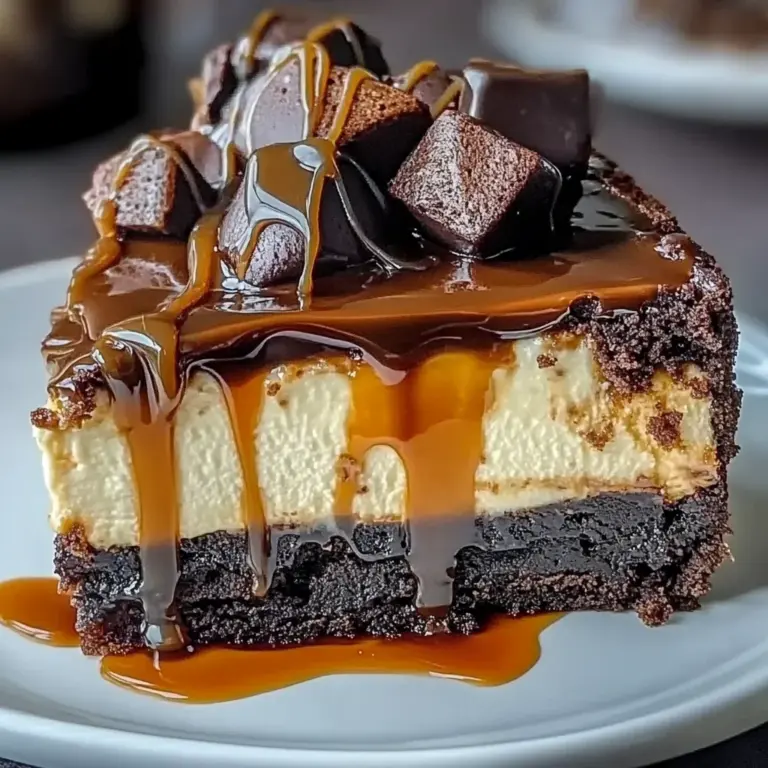 Caramel Brownie Cheesecake