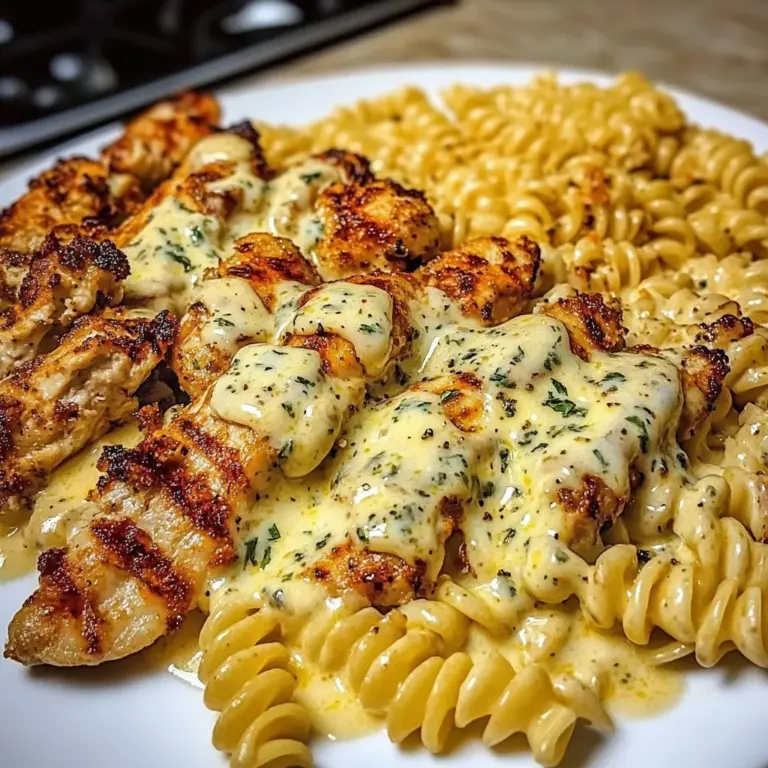 Cheesy Garlic Chicken Rotini in Cajun Cream Sauce