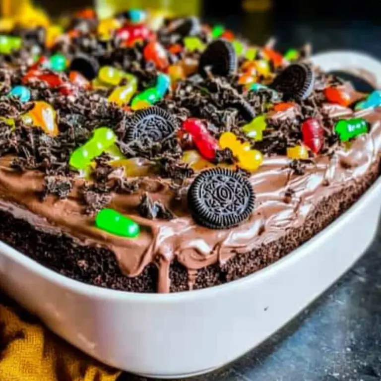 Chocolate Sheet Cake with Pudding & Frosting