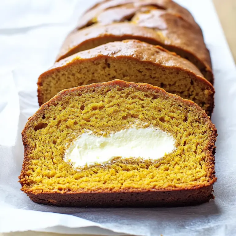 Cream Cheese-Filled Pumpkin Bread