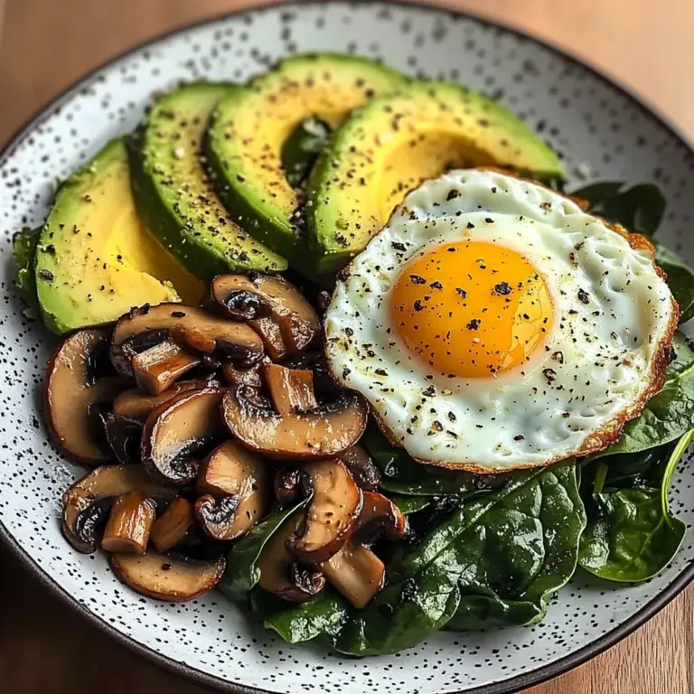 Creamy Avocado Breakfast Plate
