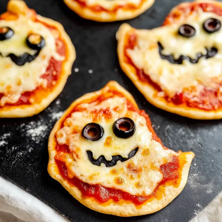 Easy Mini Halloween Pizzas
