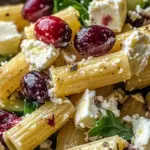 Feta & Cranberry Rigatoni Salad with Lemon Vinaigrette