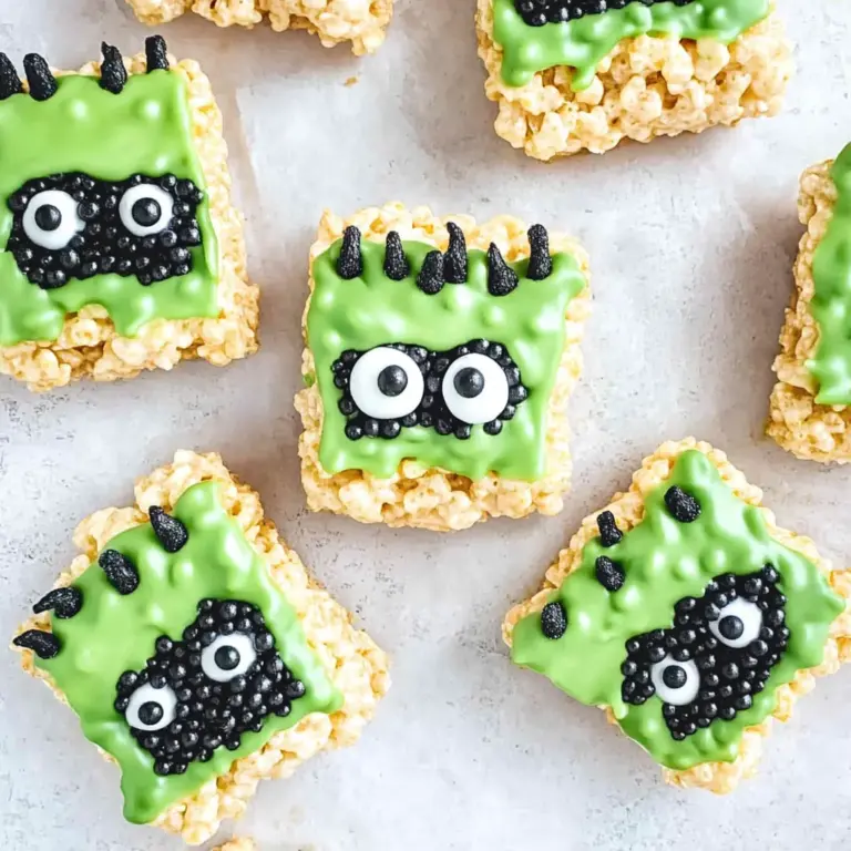 Frankenstein Halloween Rice Krispie Treats