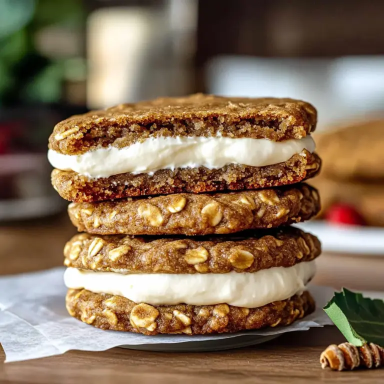Gingerbread Oatmeal Cream Pies