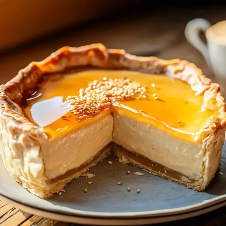 Golden Greek Honey Pie (Melopita)