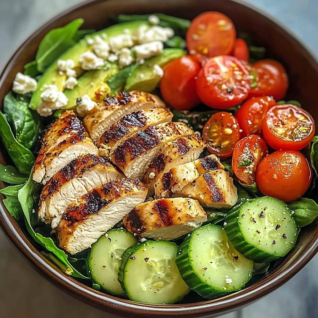 Grilled Chicken & Avocado Power Salad