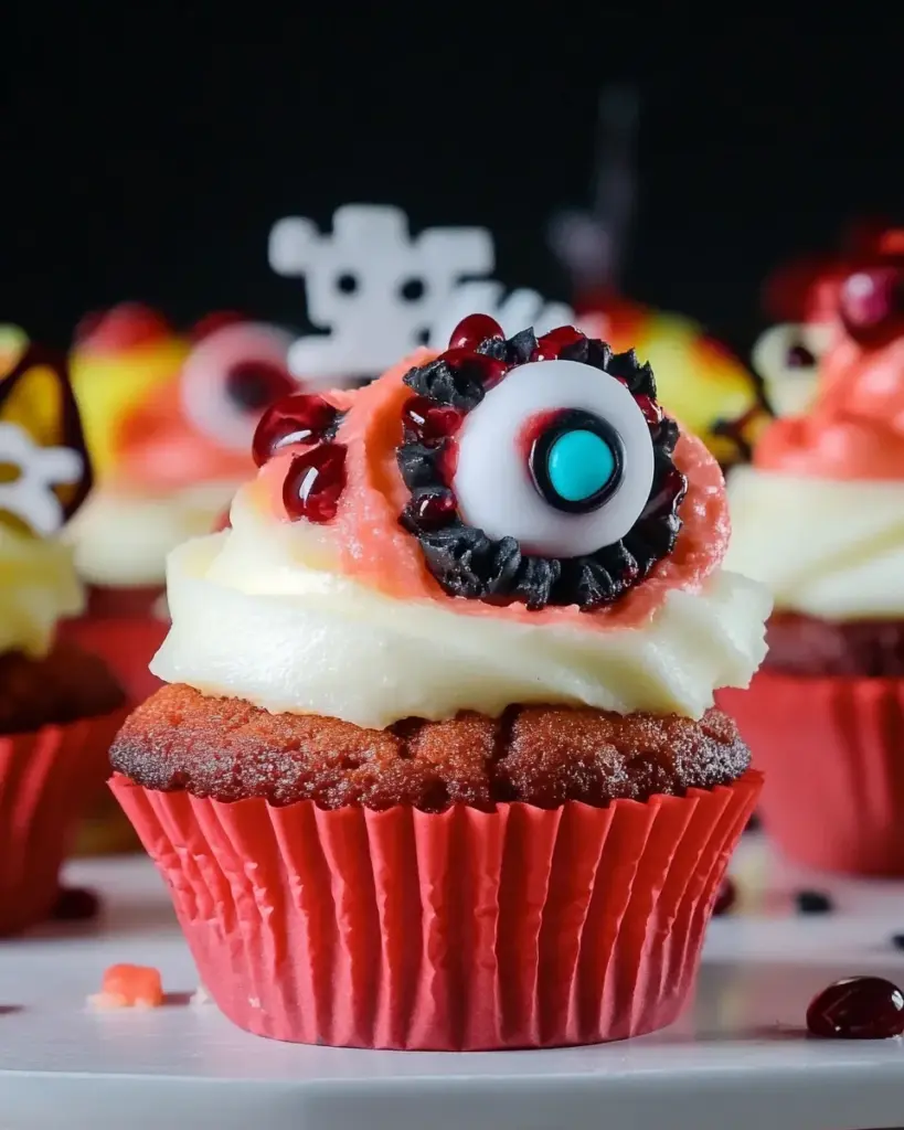 Halloween Augapfel Cupcakes