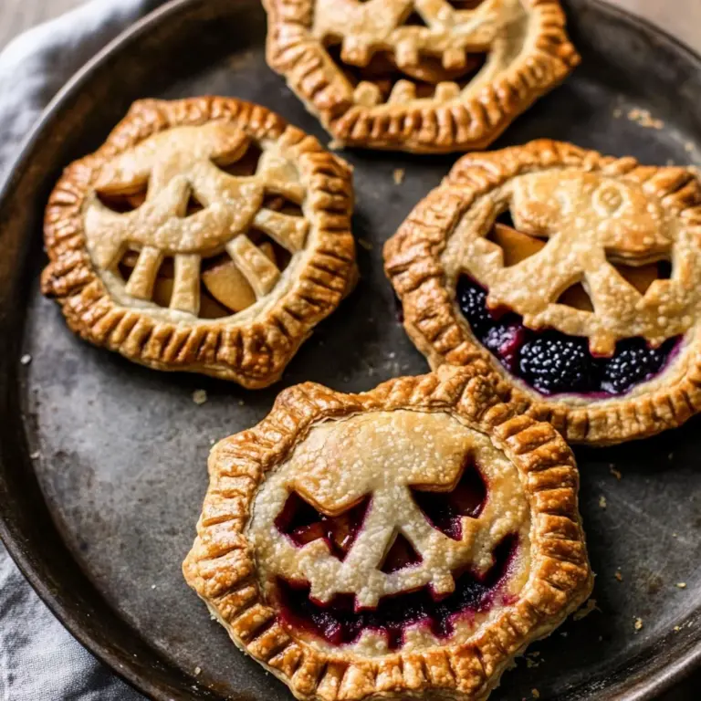 Jack-O-Lantern Hand Pies