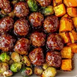 Korean BBQ Meatballs and Vegetables