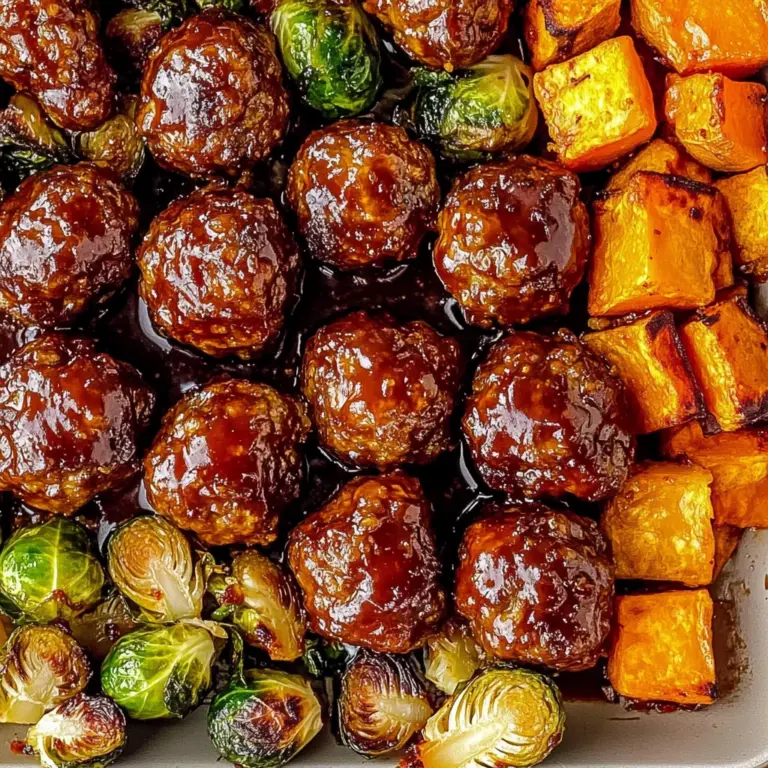 Korean BBQ Meatballs and Vegetables