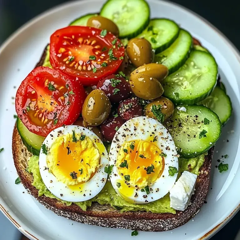 Mediterranean Avocado & Egg Power Plate