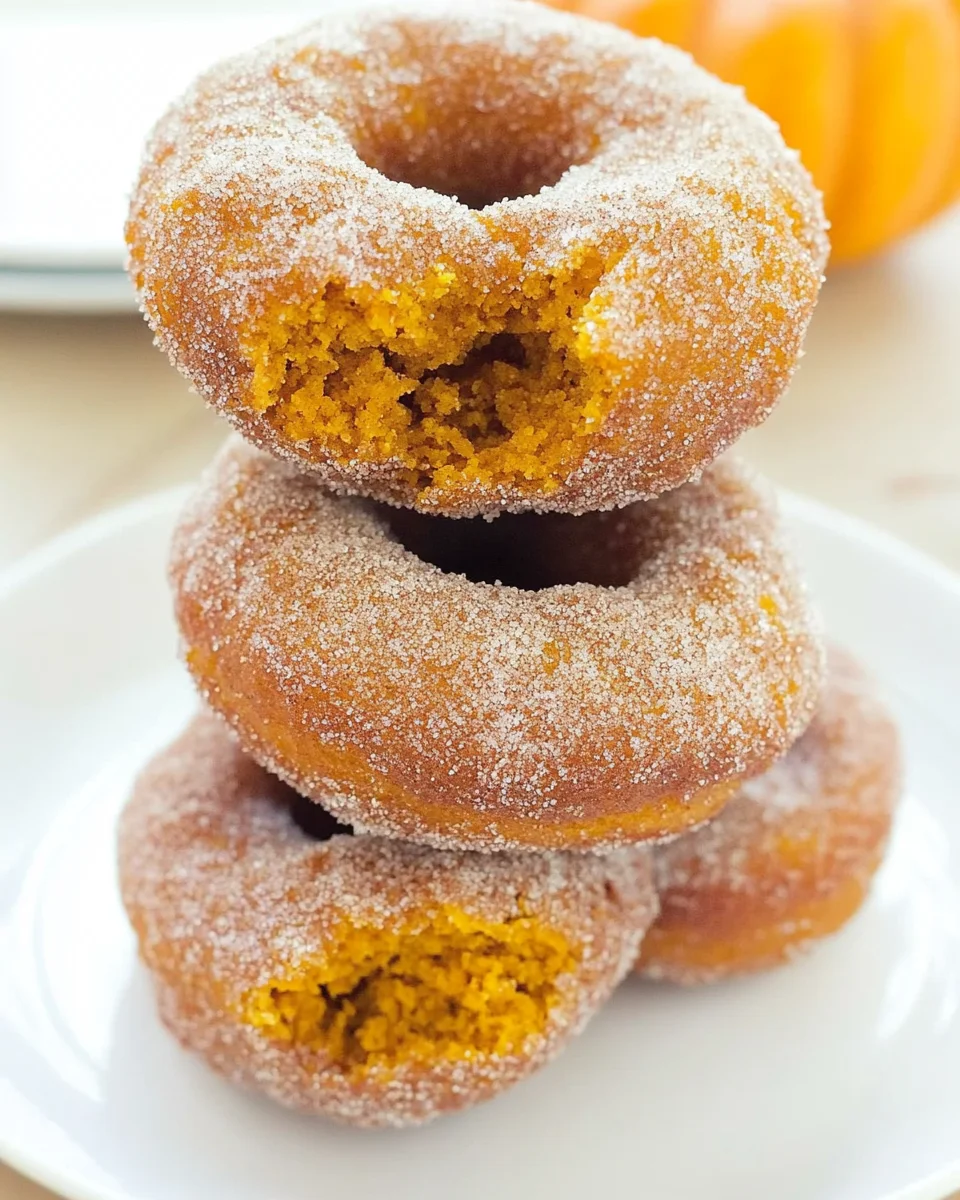 Pumpkin Cinnamon Sugar Donuts