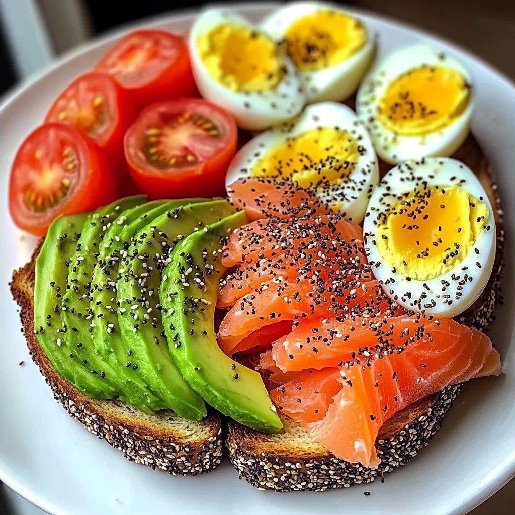 Smoked Salmon & Avocado Toast Power Plate
