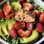 Strawberry Avocado Salmon Salad