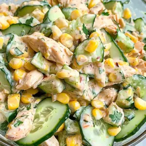 Street Corn Creamy Cucumber Salad