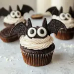 Vegan Oreo Bat Cupcakes