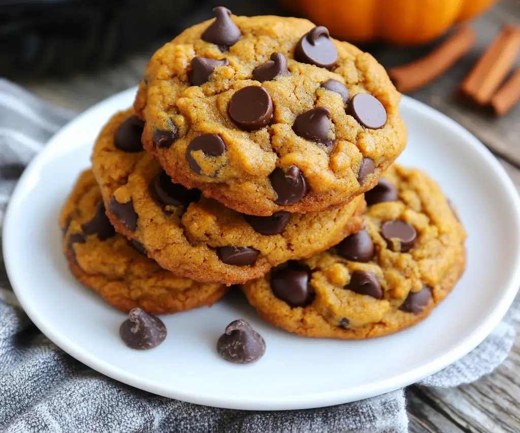 Chewy Pumpkin Chocolate Chip Cookies Recipe