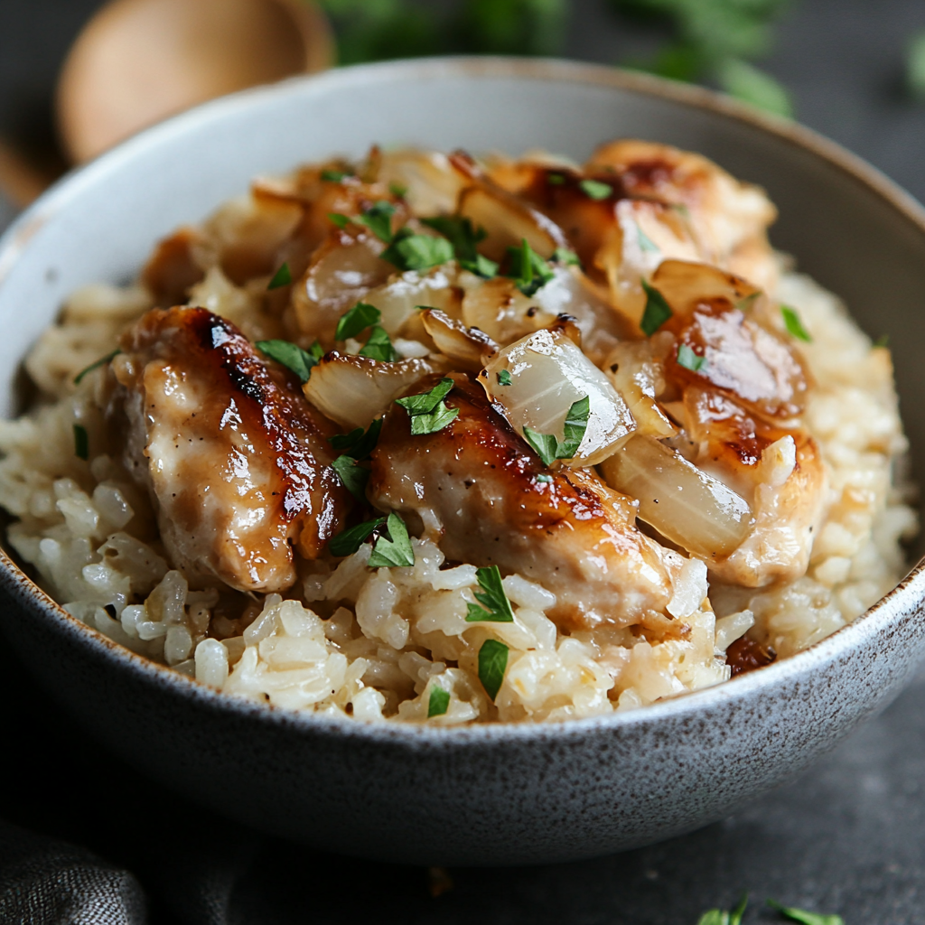French Onion Chicken Rice