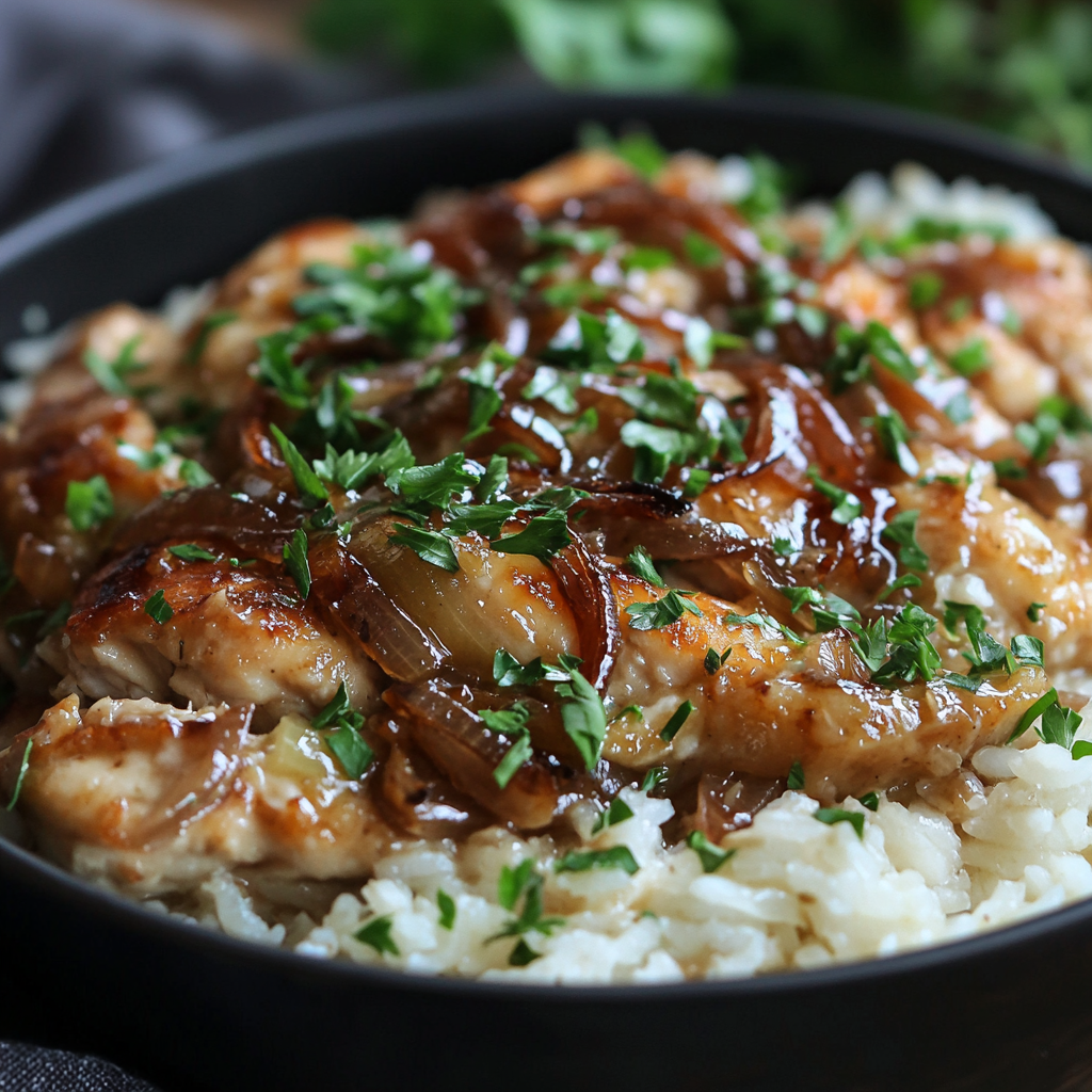 French Onion Chicken Rice
