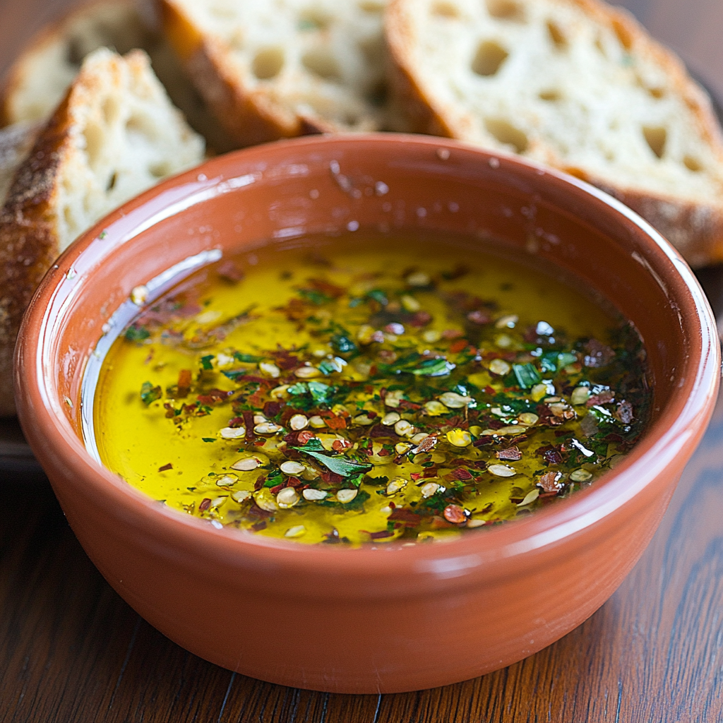 Irresistible Olive Oil Bread Dip