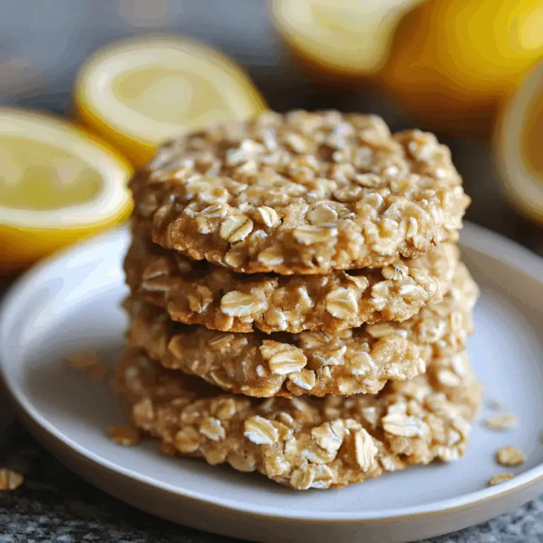 Lemon Oatmeal No-Bake Cookies