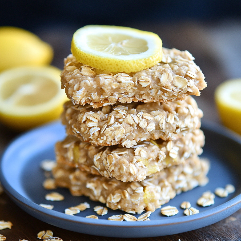 Lemon Oatmeal No-Bake Cookies