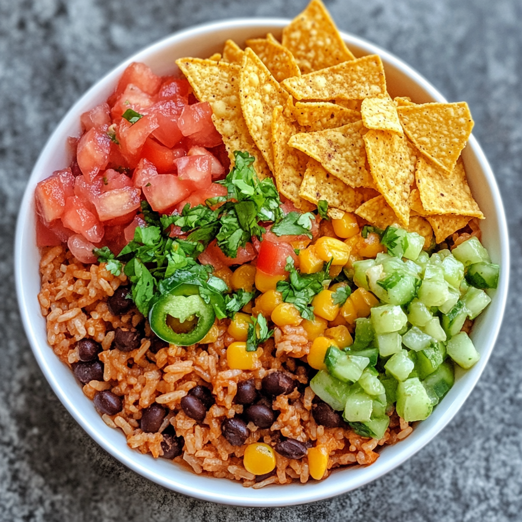 Taco Rice Bowl with Doritos Recipe