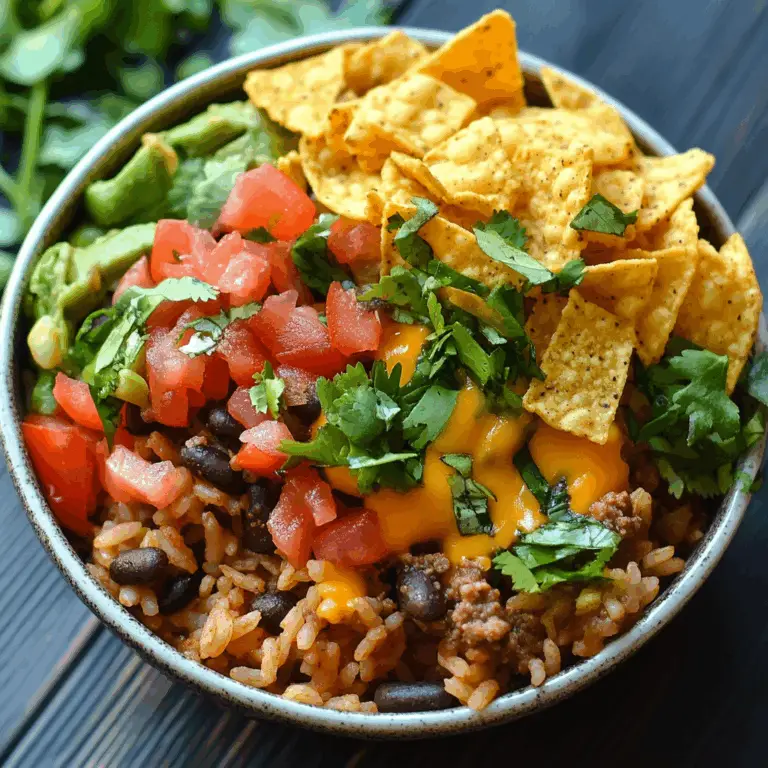Taco Rice Bowl with Doritos Recipe