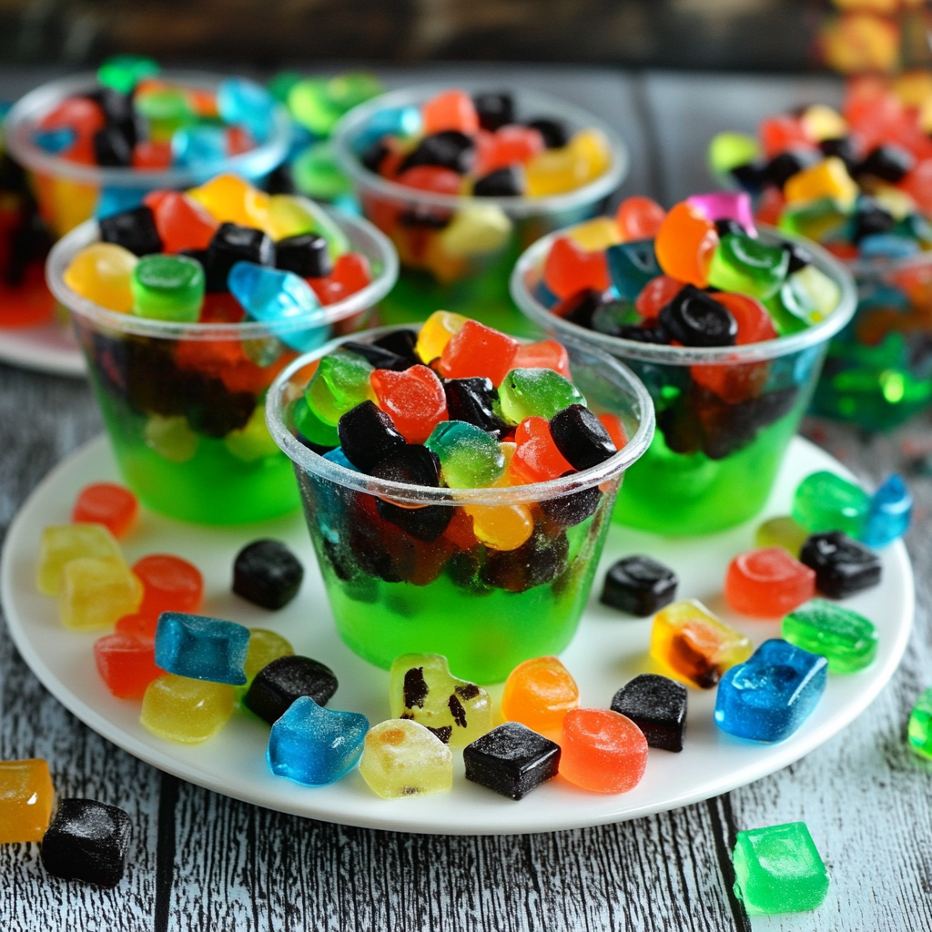 pectin-based gummy candies Jello Cups Recipe
