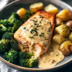Baked Salmon with Amazing Lemon Sauce