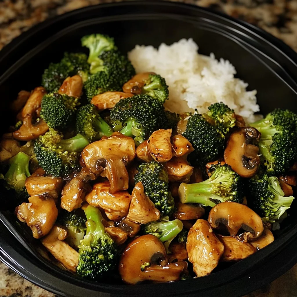 Chicken, Broccoli & Mushroom Stir-Fry