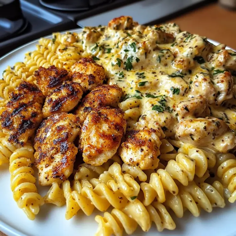 Creamy Cajun Chicken Rotini with Velveeta Parmesan Sauce