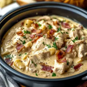 Creamy Chicken & Bacon Stroganoff