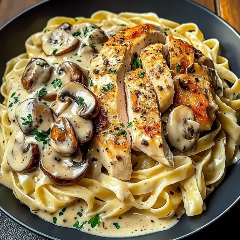 Creamy Chicken & Mushroom Tagliatelle Recipe